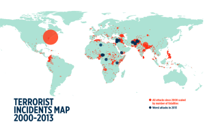 mapa terorismus