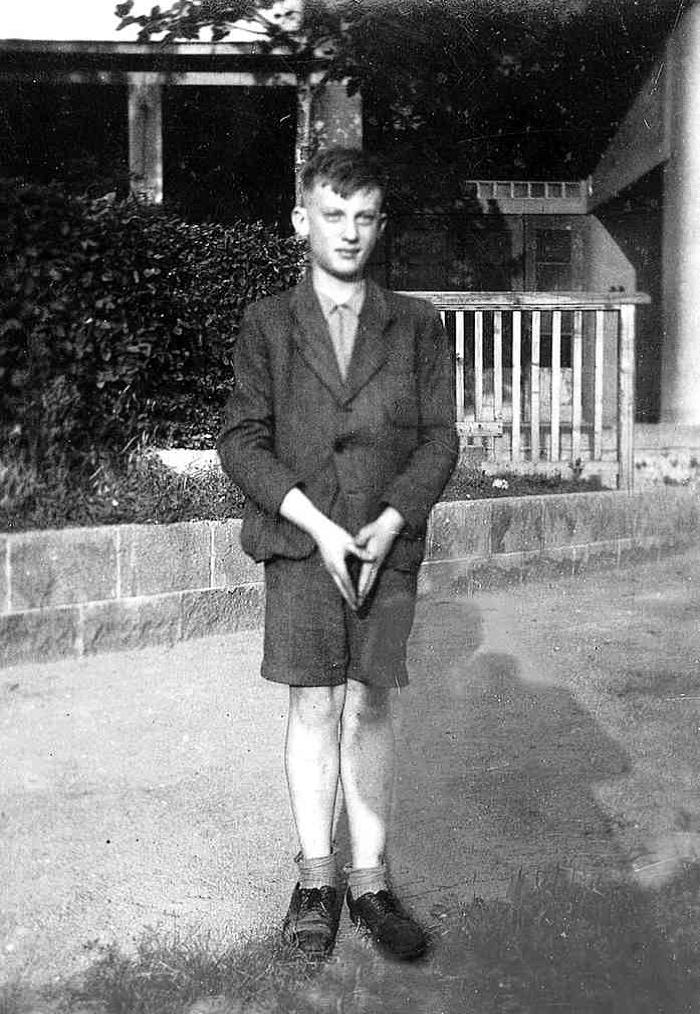 Hugo Fritsch patnáctiletý, rok 1947. 
